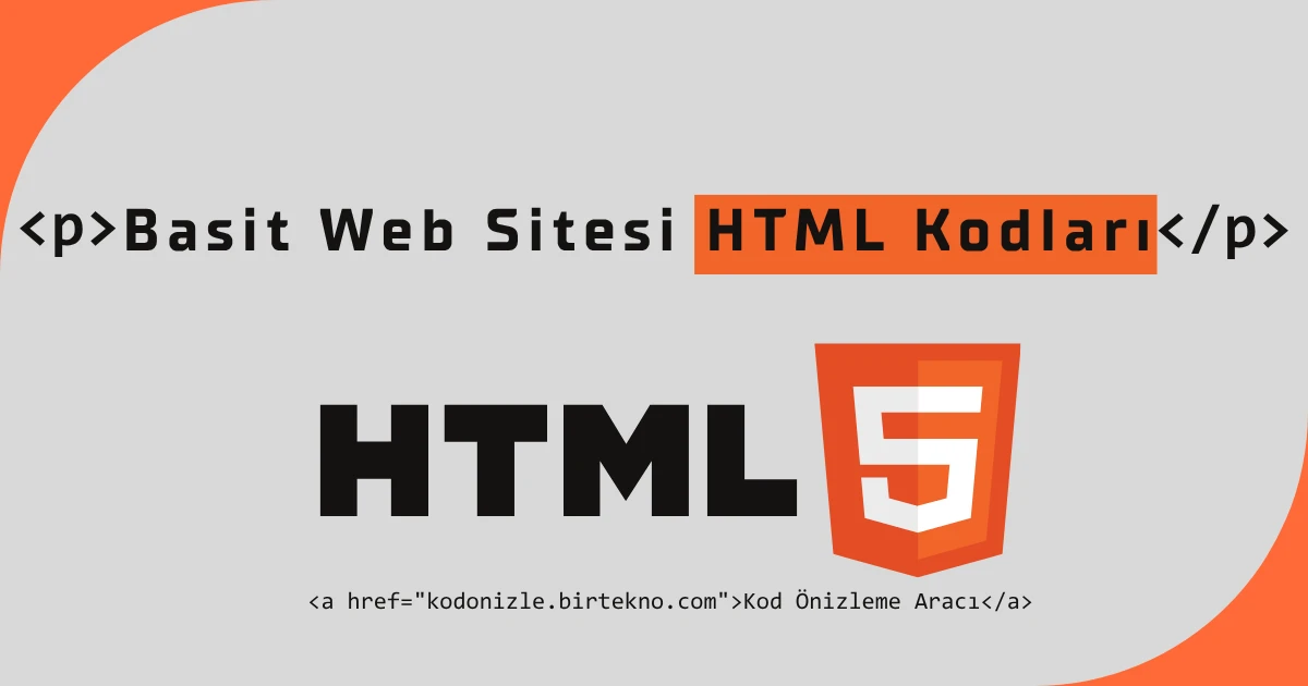 Basit Web Sitesi HTML Kodları (2026 Nihai Rehber & Şablonlar)